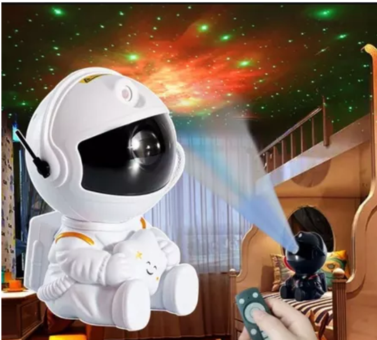 Lampara Proyector Astronauta Galaxy