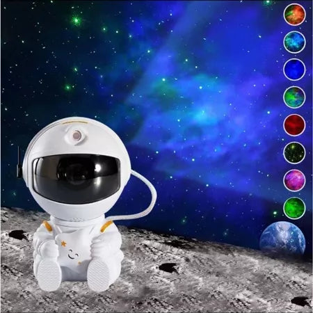 Lampara Proyector Astronauta Galaxy